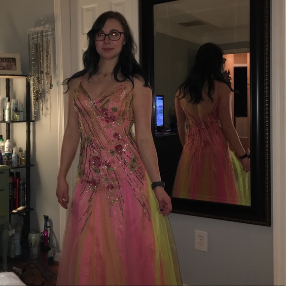Custom prom/formal dress - pink fairy style - Picture 6 of 8